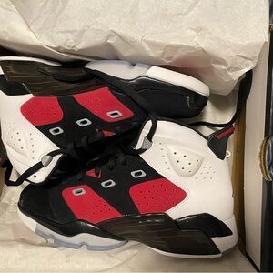 Brand new in box Jordan Carmine 6-17-23 white and red